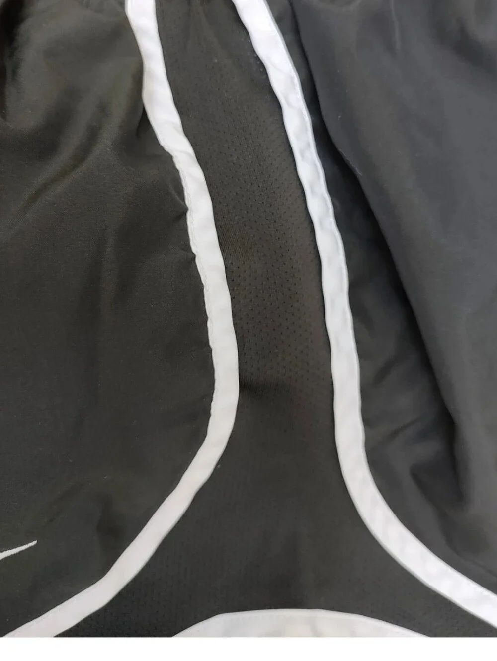 Nike Tempo Women's Dri-Fit Black Running Shorts with White Trim-Small